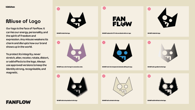 FANFLOW-GUIDELINES - Brand Identity for Startups and Brands - Kivoro Creative Agency - Render 28